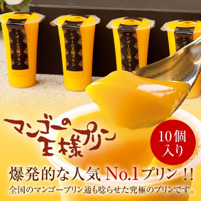 【送料込】マンゴーの王様プリン 10個セット