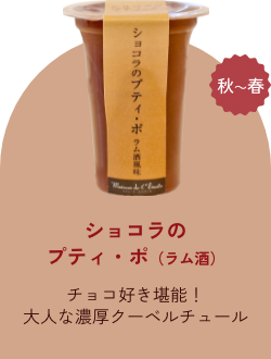 ショコラのプティ・ポ（ラム酒）